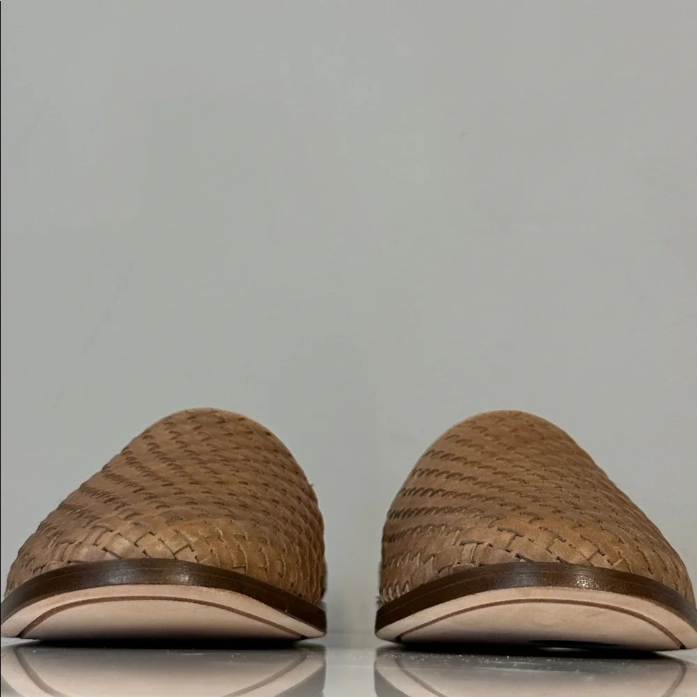 Nisolo Mara Woven Leather Brown Almond Flats Size 7.5 Quiet Luxury Capsule - Picture 5 of 15